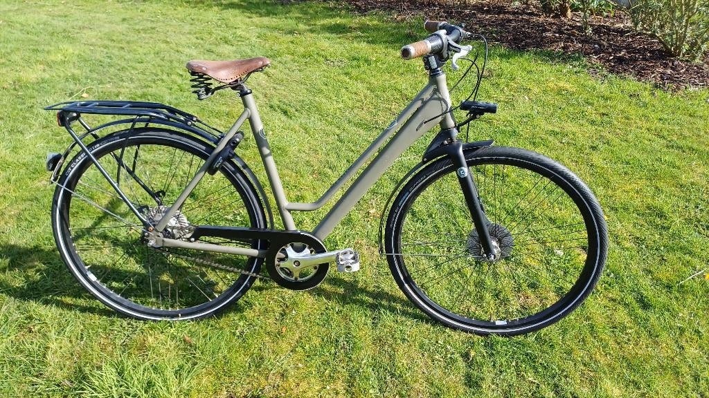 ​Prachtige Cortina Damesfiets – Matgroen, Fietsen en Brommers, Fietsen | Dames | Damesfietsen, Gebruikt, Overige merken, (Extra) lage instap