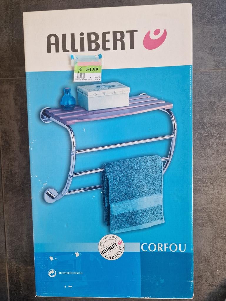 Alibert Corfou handdoekrek, Huis en Inrichting, Badkamer | Badkamermeubels, Ophalen