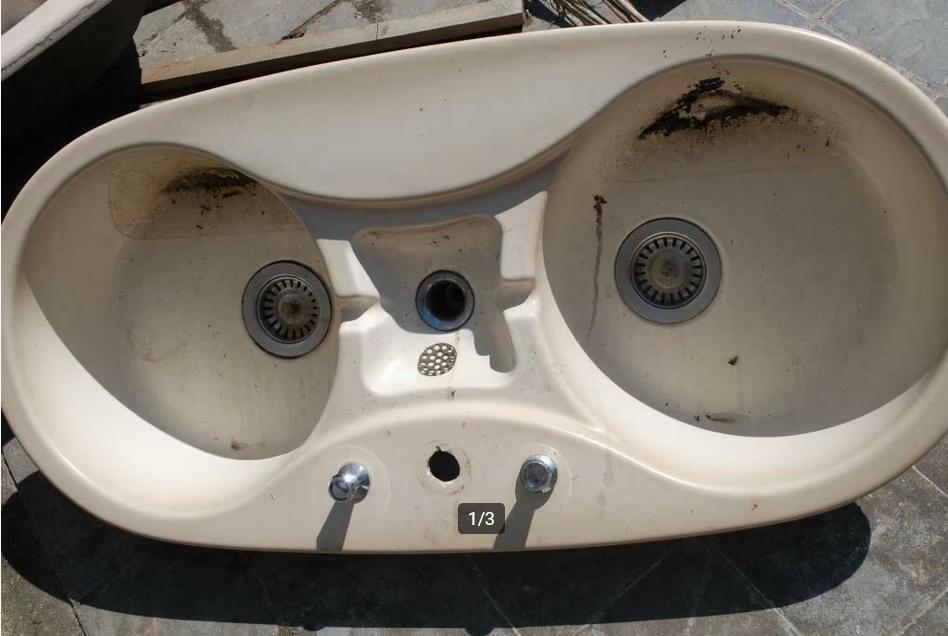 Villeroy & Bosch keuken spoelbak, Bricolage & Construction, Sanitaire, Enlèvement, Utilisé, Pierre, Autres types