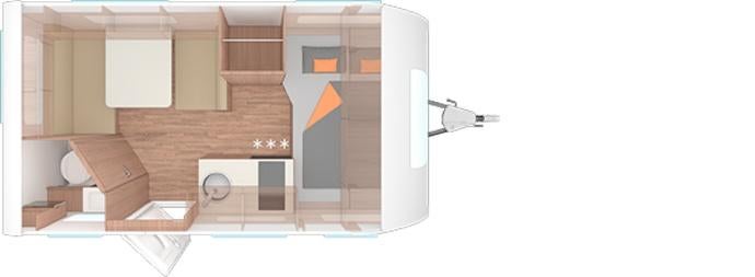 Weinsberg Caracito 390 QD, Entreprise, 75 kg, 5 à 6 mètres, Poêle