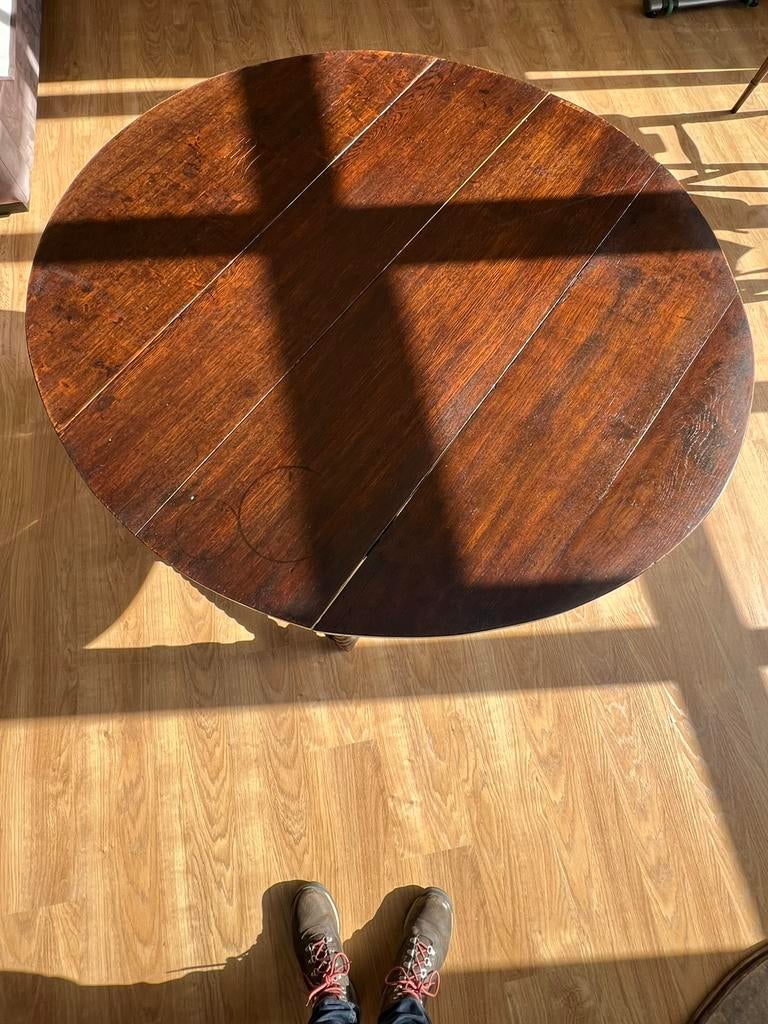 Ovale inklapbare tafel, Ophalen