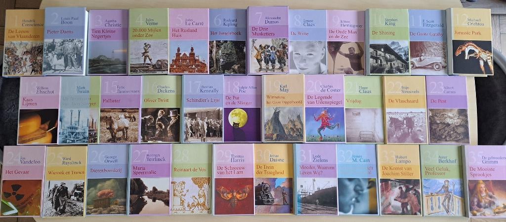 Boekenreeks HLN Bibliotheek, Boeken, Ophalen, Gelezen, Diverse