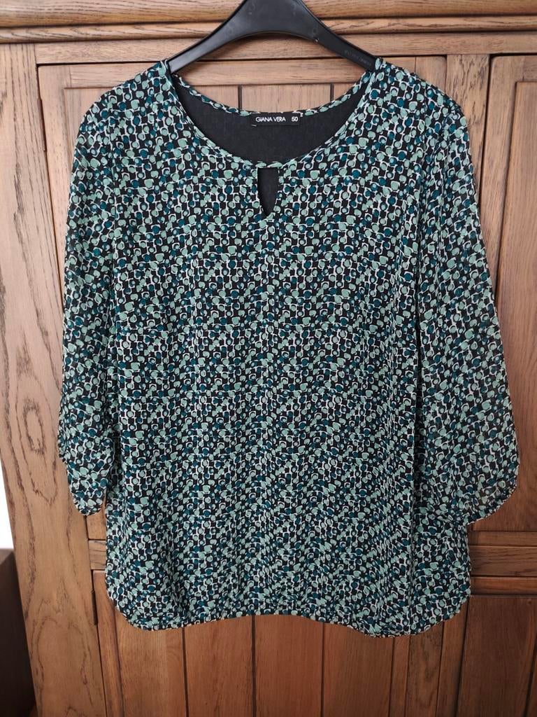 Blouse driekwart mouwen, Kleding | Dames, Grote Maten, Ophalen of Verzenden, Zwart