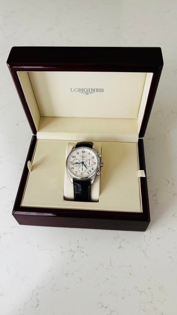 Longines Master Collection Chronograpgh, Handtassen en Accessoires, Horloges | Heren, Staal, Polshorloge, Ophalen, Overige merken