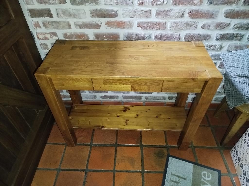 Table d'appoint, Maison & Meubles, Comme neuf, Enlèvement, 75 cm ou plus, Rectangulaire