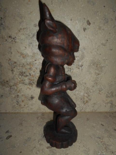 Belle statue en bois - Africaine - CAJ Bissau, Antiquités & Art, Enlèvement ou Envoi, Afrique, Bois, Statue