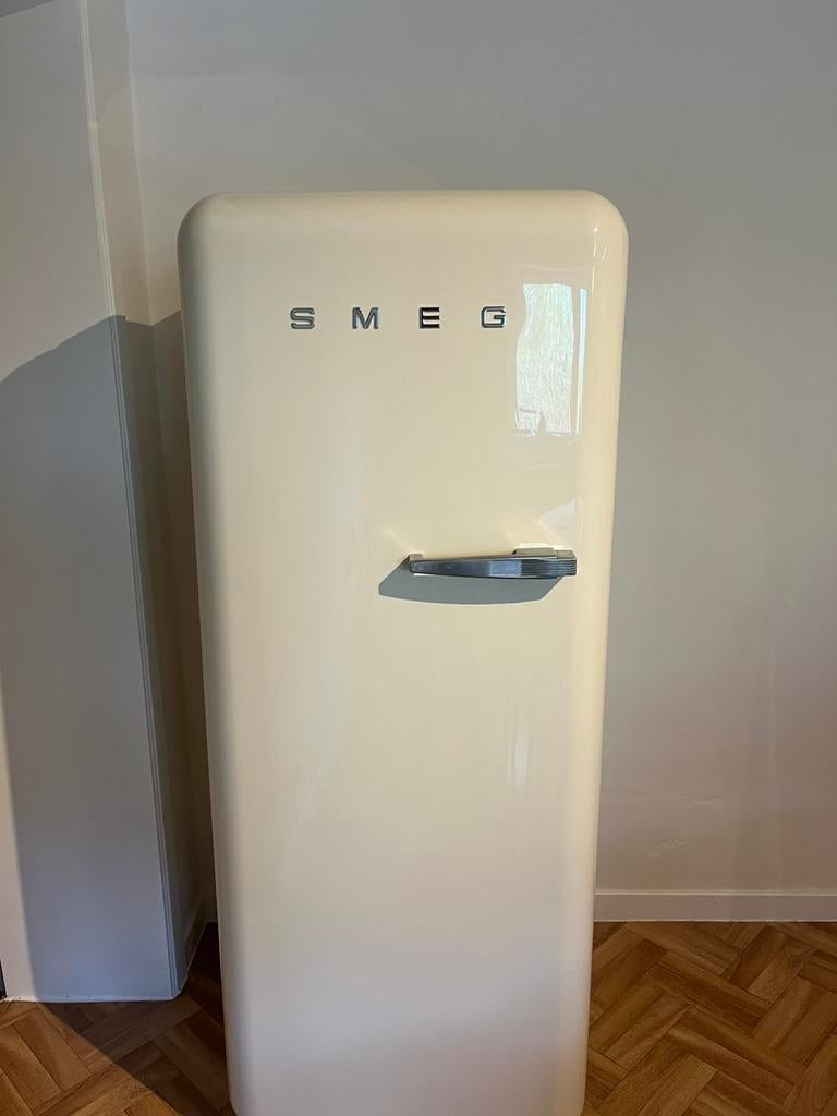SMEG Frigo - Creme kleur, Electroménager, Réfrigérateurs & Frigos, 120 à 140 cm, Avec compartiment congélateur, Enlèvement, Utilisé