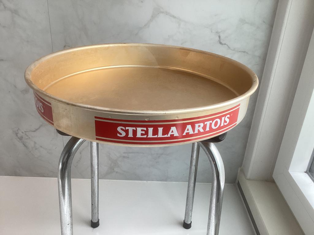 Metalen dienblad stella artois., Ophalen of Verzenden, Zo goed als nieuw, Stella Artois