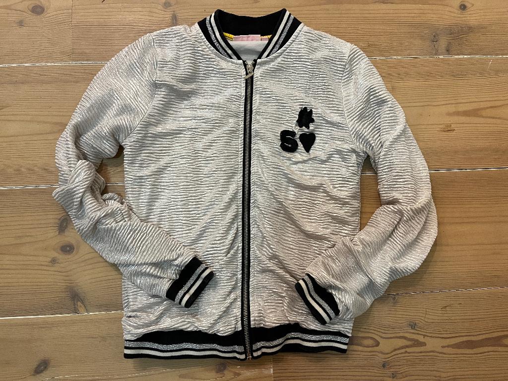 Bomberjack zilver Someone maat 140, Meisje, Trui of Vest, Ophalen of Verzenden, Zo goed als nieuw