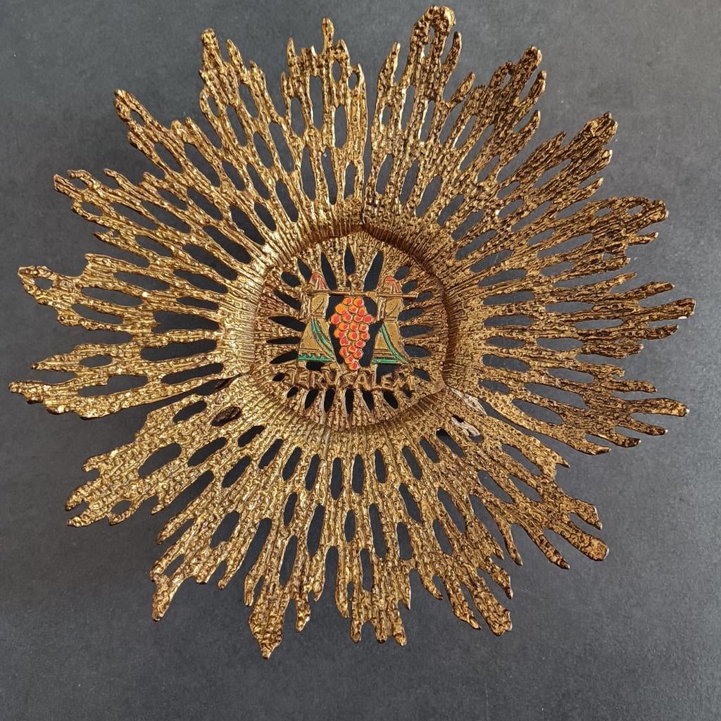 Vintage koper/messing schaal Wainberg Israël, Enlèvement ou Envoi, Cuivre