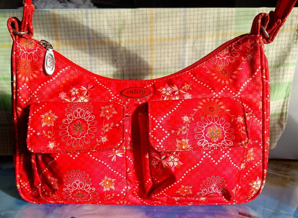 Superbe sac à bandoulière « Oilily » rouge, Enlèvement ou Envoi, Comme neuf, Rouge, Sac à main