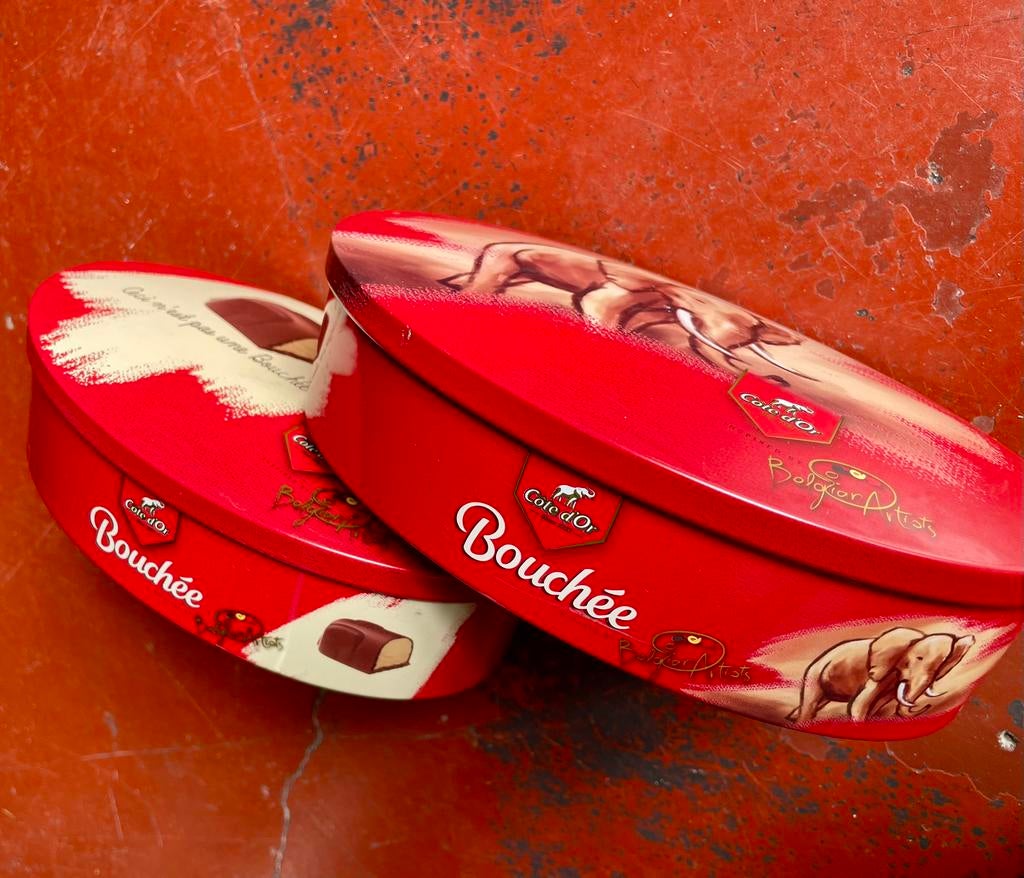 Côte d’Or 2 blikken Bouchée, Verzamelen, Ophalen of Verzenden