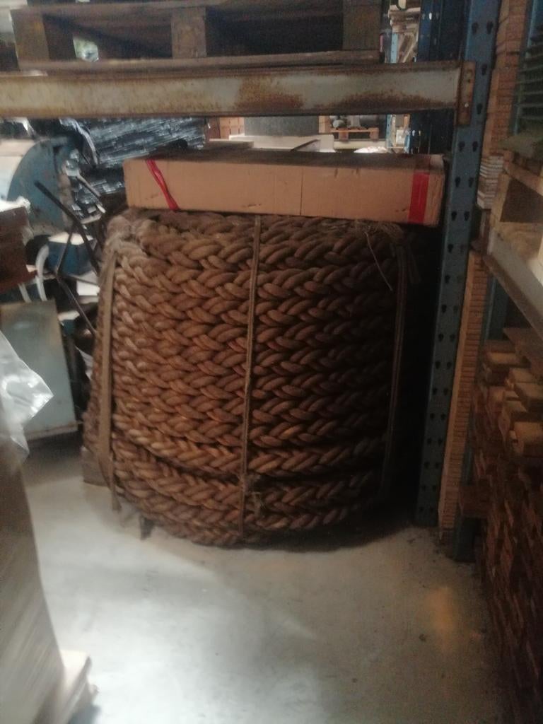 Scheepstouw. Vintage winkelrek.Biervaten Lamot.TL licht, Ophalen of Verzenden, Zo goed als nieuw