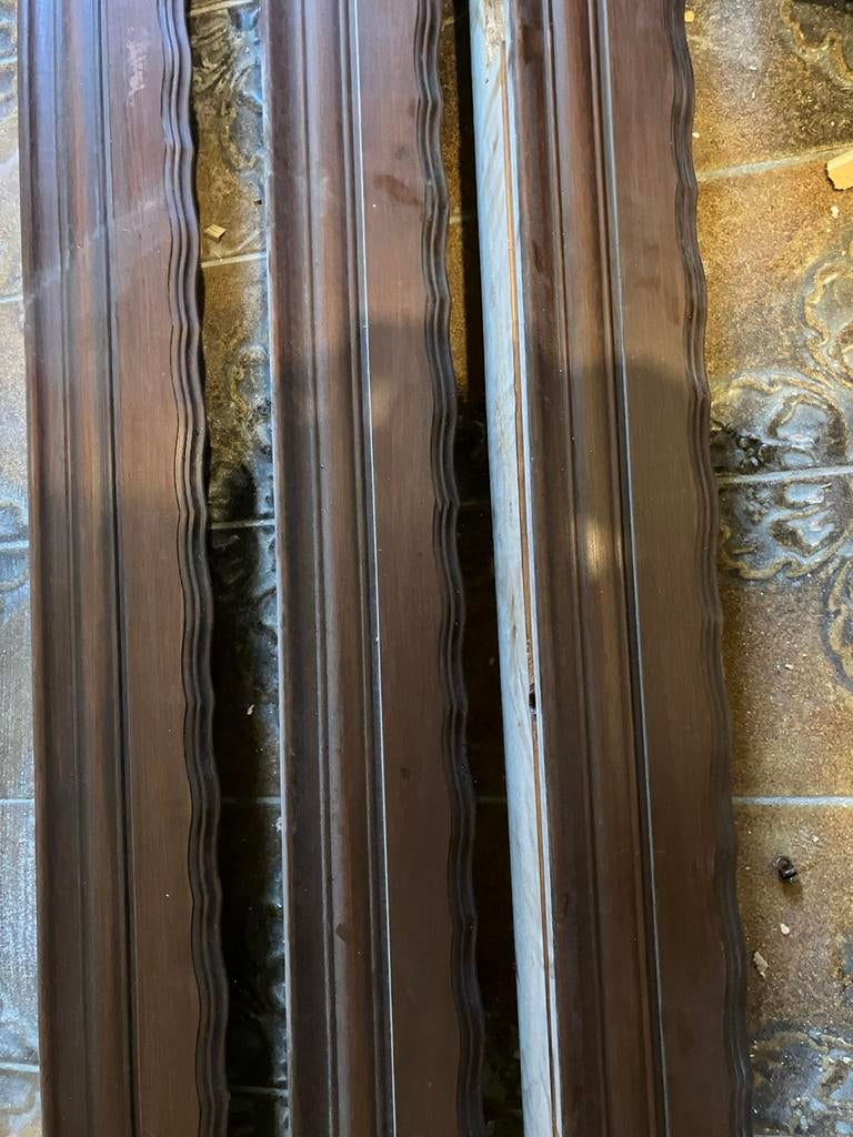 5 tringles rideaux, Maison & Meubles, Enlèvement, Utilisé, Brun