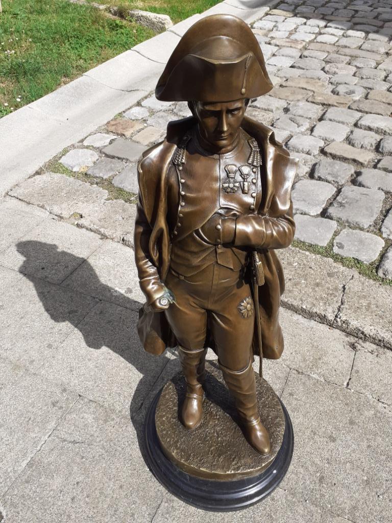GRANDE STATUE DE NAPOLEON EN BRONZE SIGNE, Antiquités & Art, Antiquités | Bronze & Cuivre, Enlèvement, Bronze