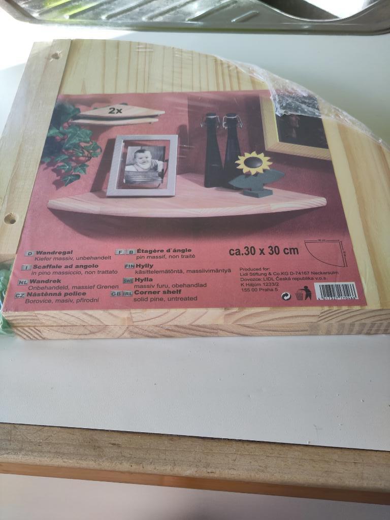 2 étagères d'angle en pin massif, Maison & Meubles, Enlèvement, Neuf