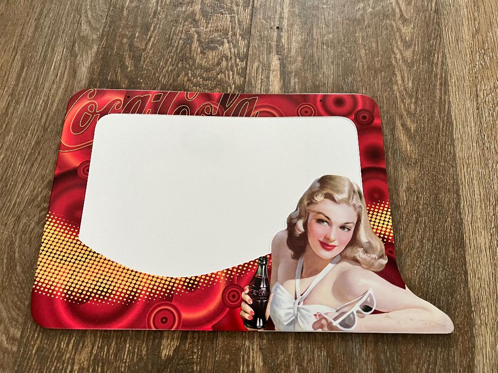 Coca Cola schrijfbord - reclamebord - bord 21,5 x 33 cm, Ophalen, Nieuw, Reclamebord