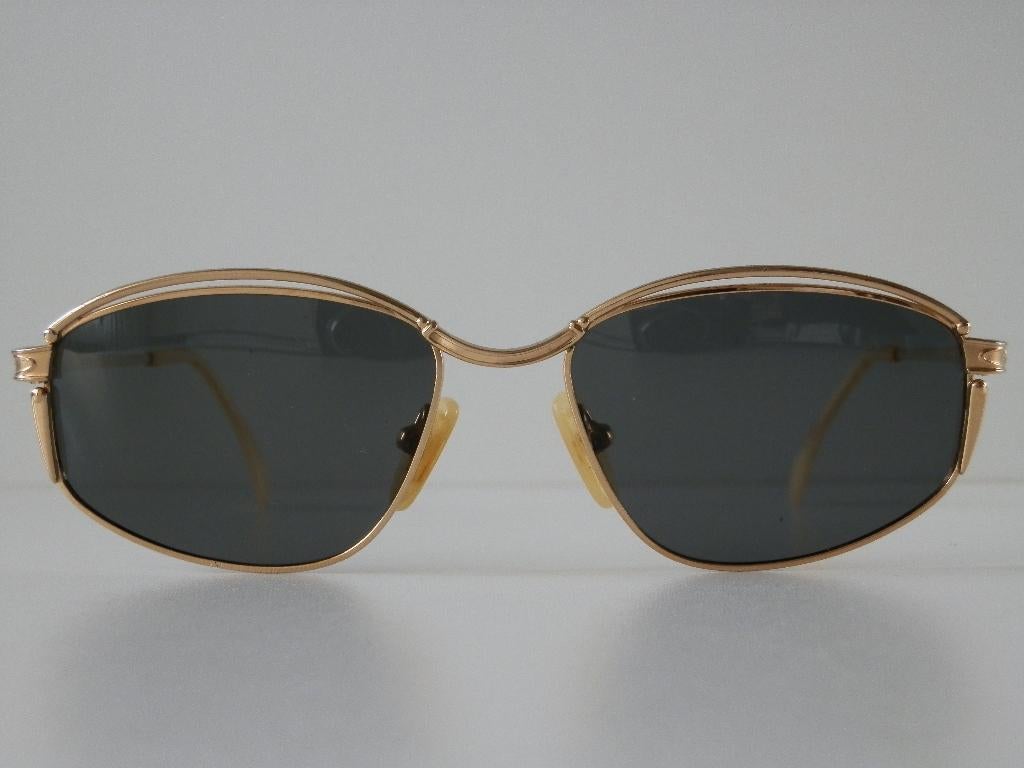 Roman Rothschild gouden zonnebril. Vintage. Unisex. 18k. 20k, Handtassen en Accessoires, Zonnebrillen en Brillen | Heren, Overige merken