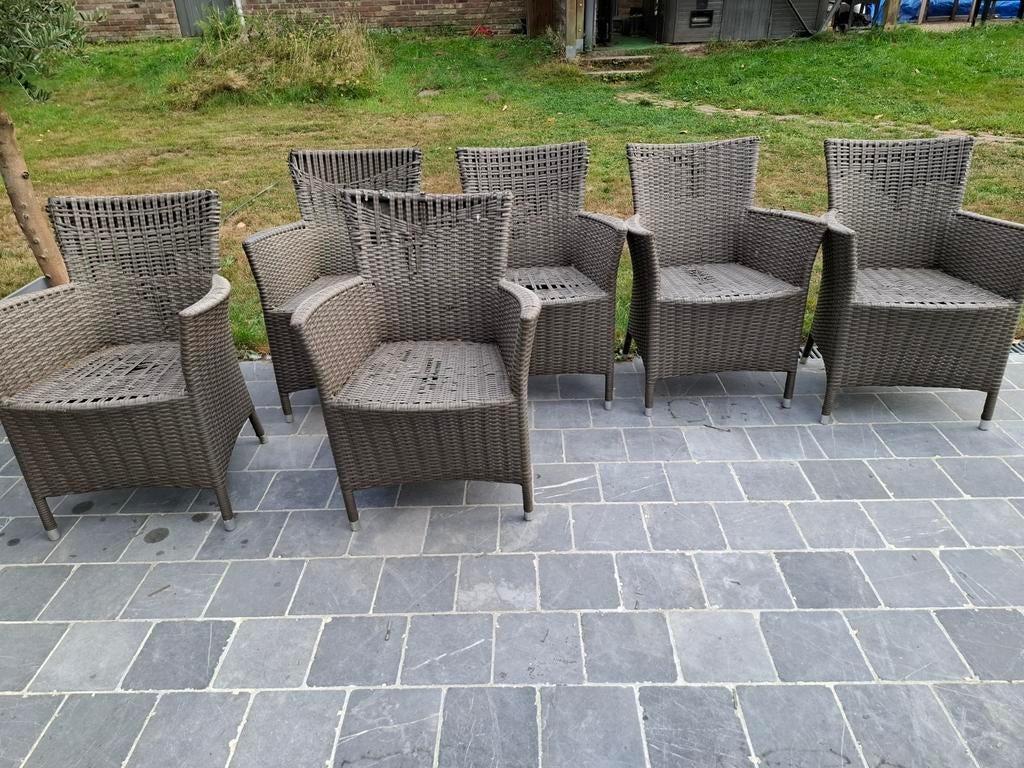 6 chaises de jardin gratuites, Jardin & Terrasse, Enlèvement, Utilisé