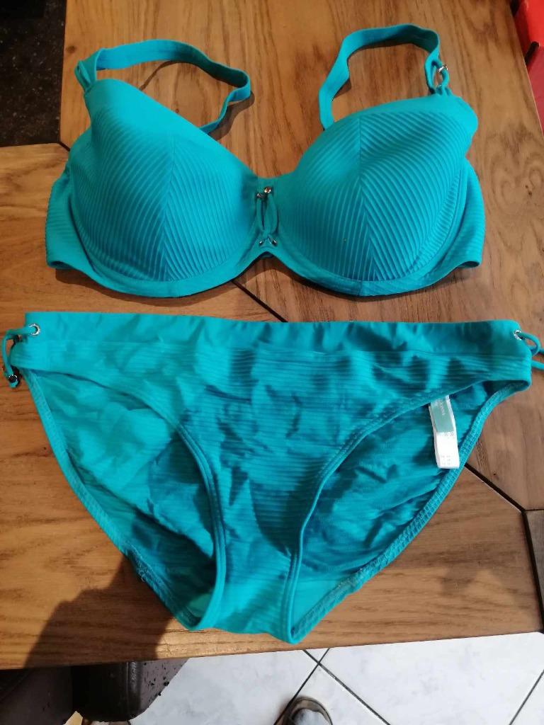 bikini appelblauw merk prima donna swim - maat eu 80d, Prima Donna, Enlèvement ou Envoi, Porté, Bikini