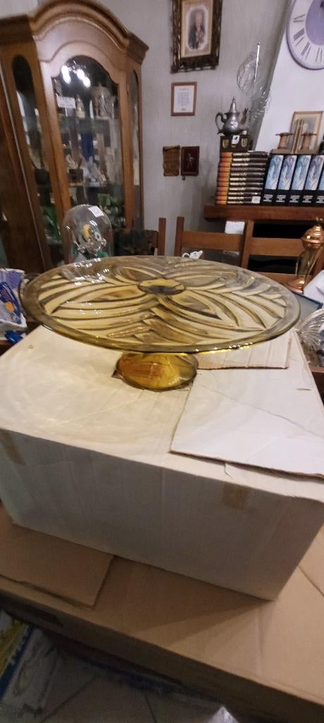 Plat à tarte Vintage, Uni, Comme neuf, Verre, Enlèvement
