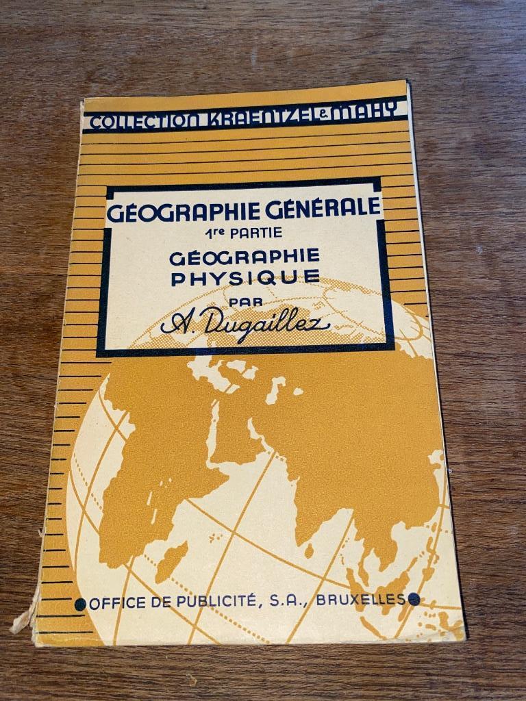 Géographie générale 1ère partie géographie physique par A. D, Livres, Envoi, Géographie, A Dugail