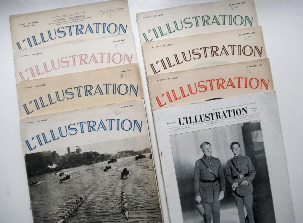 Lot 8 L’ illustration 1937 + Royauté 1934 Léopold III + 1988, Livres, Enlèvement, Utilisé