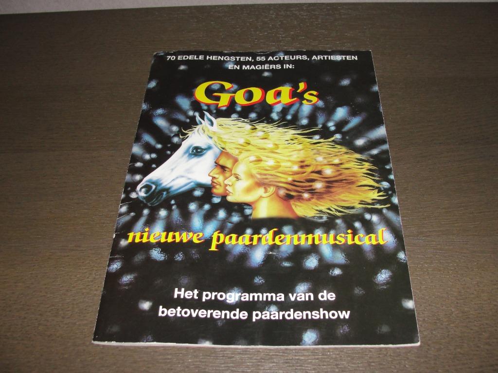 Goa's paardenmusical programma met 4 originele tickets 2004, Ophalen of Verzenden, Gebruikt, Overige typen