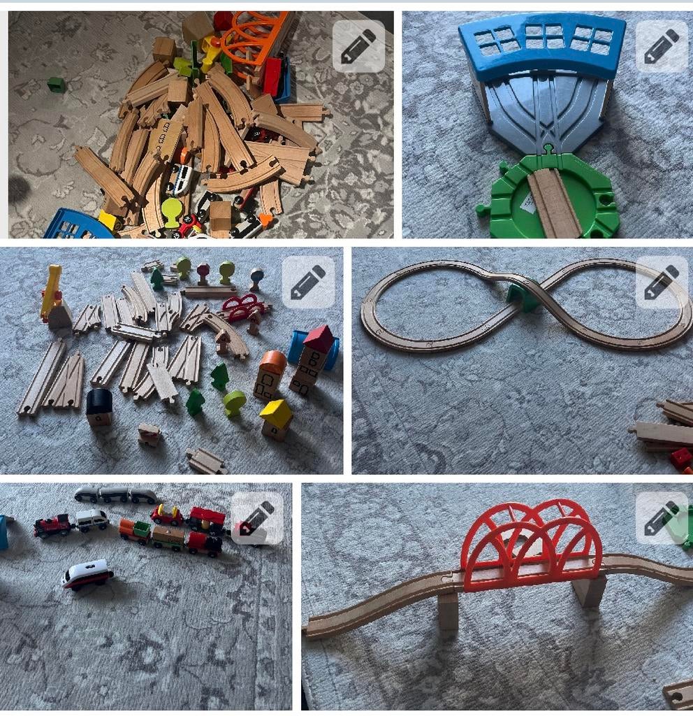 Lillabo treinset Ikea, Kinderen en Baby's, Ophalen, Gebruikt, Handmatig, Racebaan