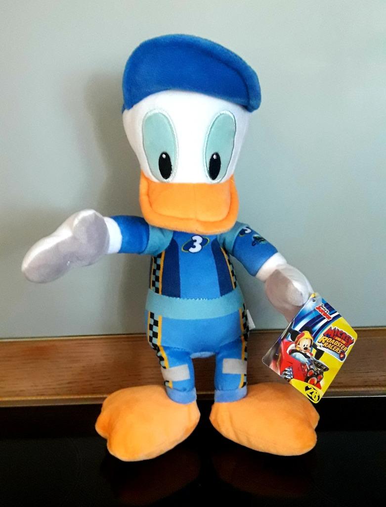 Disney knuffel/pluche Donald Duck Mickey and the roadster ra, Enlèvement ou Envoi, Donald Duck, Neuf, Peluche
