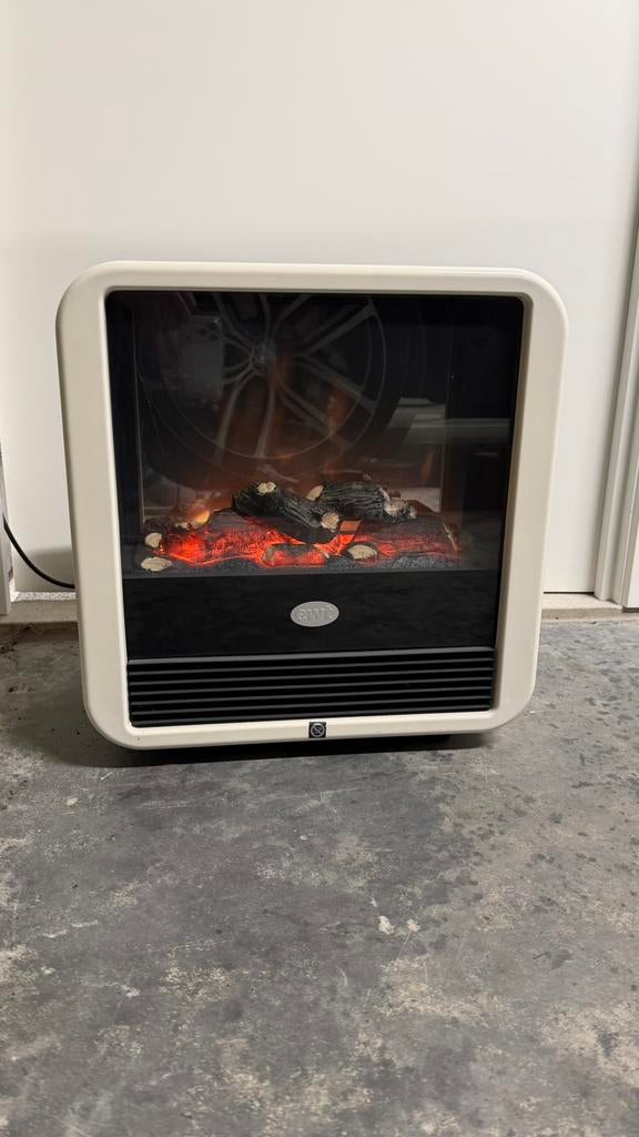 sfeerhaard elektrisch cube 2000W wit, 800 watts ou plus, Moins de 60 cm, Comme neuf, Enlèvement