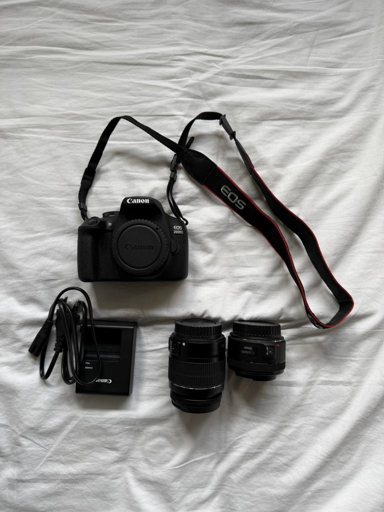 Canon EOS 2000D, Audio, Tv en Foto, Fotocamera's Digitaal, Spiegelreflex, Canon, Ophalen of Verzenden