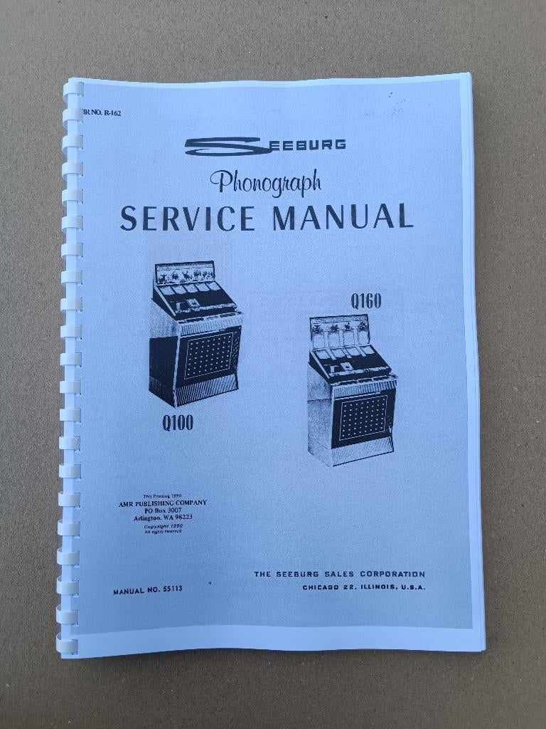 Service Manual: Seeburg Q100/160 (1960) jukebox nieuw !!, Verzenden, Seeburg
