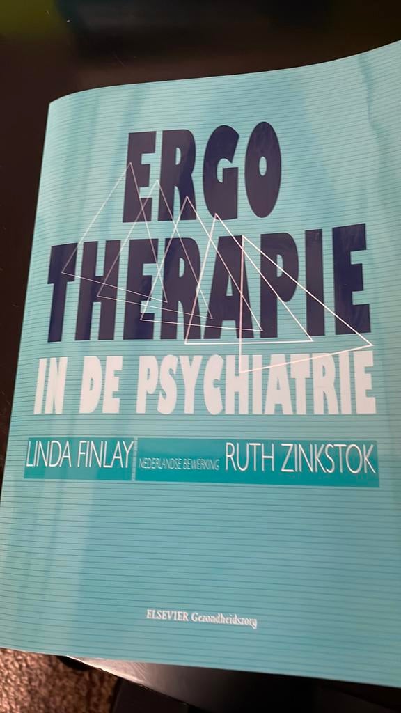 Ergotherapie in de psychiatrie, Boeken, Studieboeken en Cursussen, Ophalen of Verzenden, Zo goed als nieuw