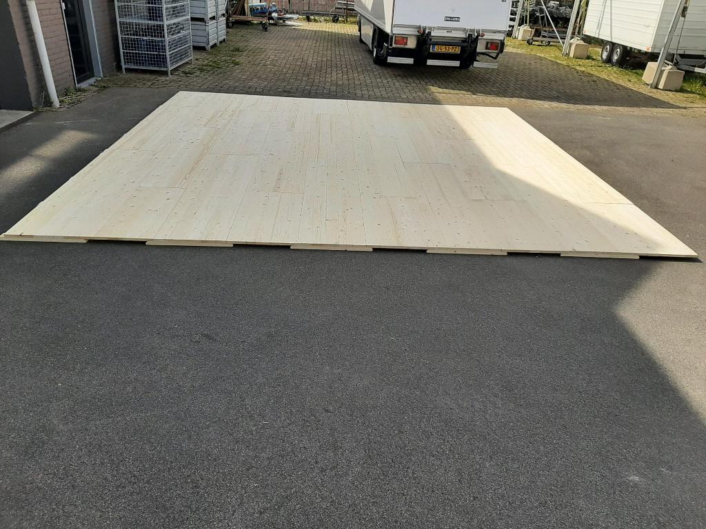 houten tentvloer vlondervloer te huur, Ophalen