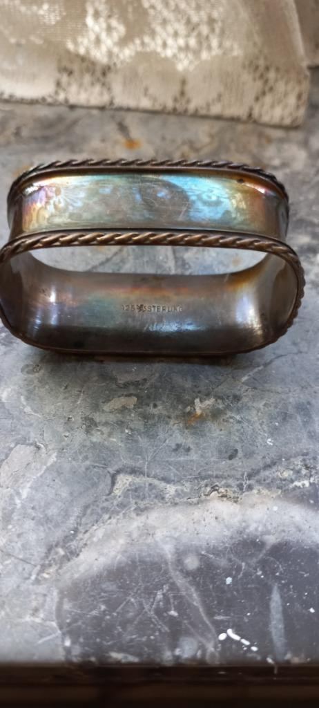 rond de serviette en 925 sterling, Enlèvement, Argent