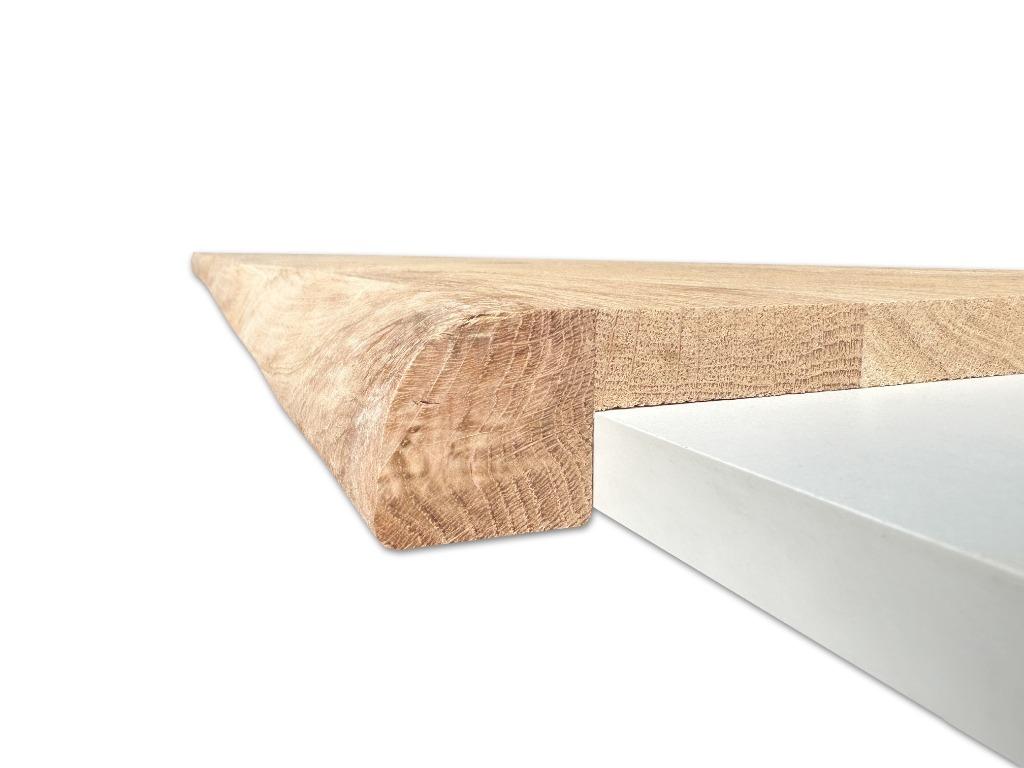 Vensterbank - massief eiken - Boomkant - Op voorraad, Enlèvement ou Envoi, Neuf, Chêne, Rebords de fenêtre