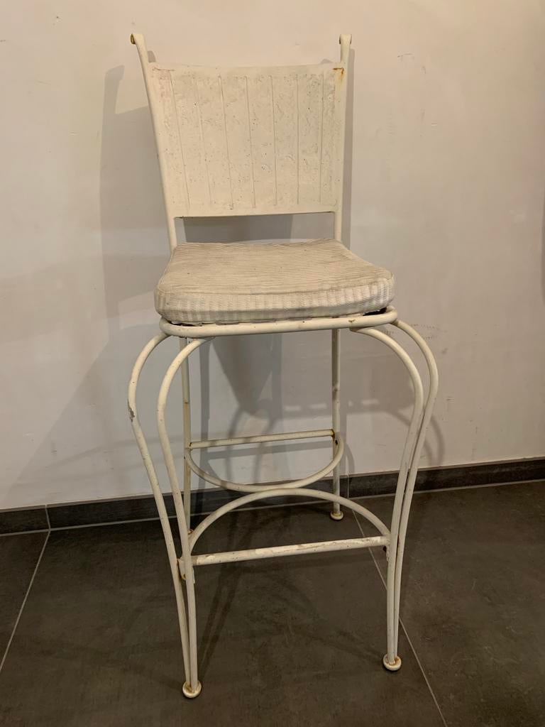 Chaise en fer, 1 tabouret, Enlèvement, Utilisé, Métal