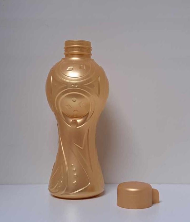 Tupperware™ « Bouteille World Cup Eco » dorée - Collector, Envoi, Neuf, Orange, Récipient ou Bol