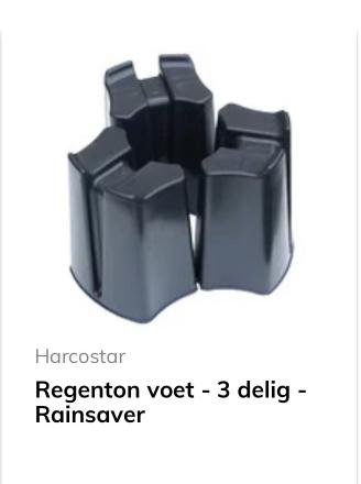 Regenton voet - 3 delig - Rainsaver, Tuin en Terras, Regentonnen, 75 tot 150 liter, Ophalen of Verzenden, Nieuw, Kunststof