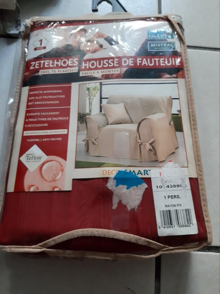 Housse de fauteuil des Aldi couler bourdon une place, Maison & Meubles, Enlèvement, Comme neuf