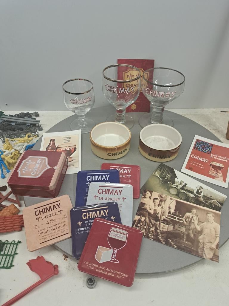 Collection Chimay, émail, uni, sous-verres, cartes postales, Collections, Enlèvement ou Envoi, Comme neuf