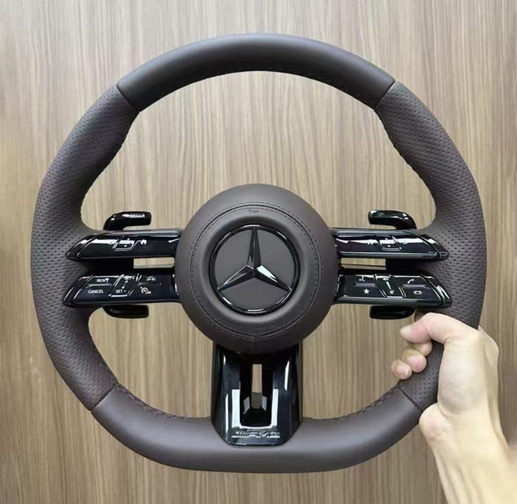 Volant Mercedes en cuir libellule en cuir marron AMG, Enlèvement ou Envoi, Neuf, Mercedes-Benz