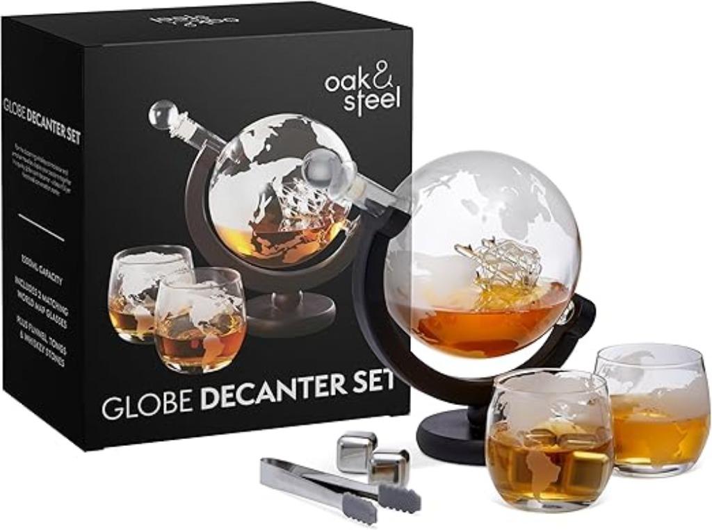 Globe Whisky Karaf SNELLE GRATIS LEVERING, Antiek en Kunst, Verzenden