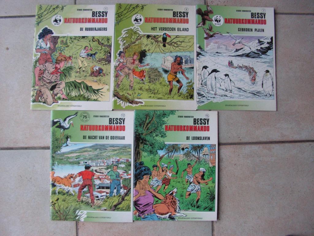 Lot van 5 strips Bessy groene reeks., Boeken, Stripverhalen, Meerdere stripboeken, Ophalen of Verzenden, Zo goed als nieuw