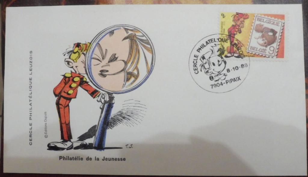Année 1988 :  FDC 2302 - Spirou - Obli. Pipaix, Enlèvement