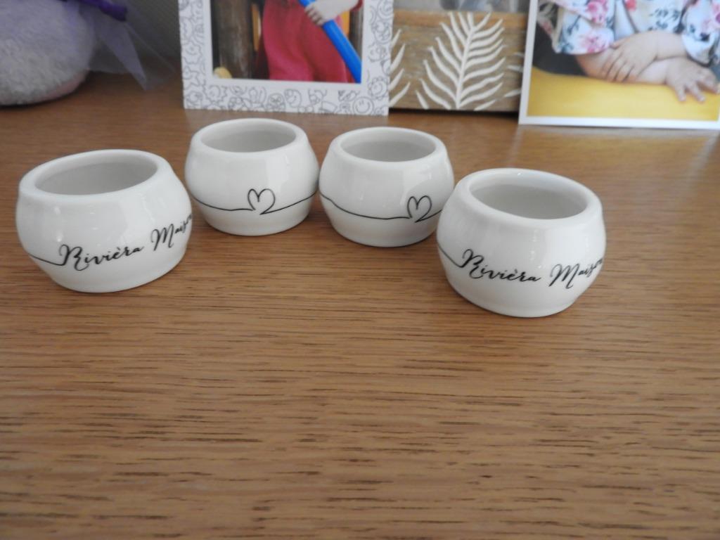 servetringen porselein en hout, Ophalen of Verzenden, Nieuw, Porselein, Overige typen