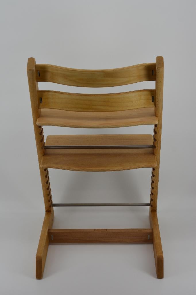 Stokke Tripp Trapp Naturel beuken – Refurbished model, Ophalen of Verzenden, Gebruikt, Meegroeistoel, Gordel(s)