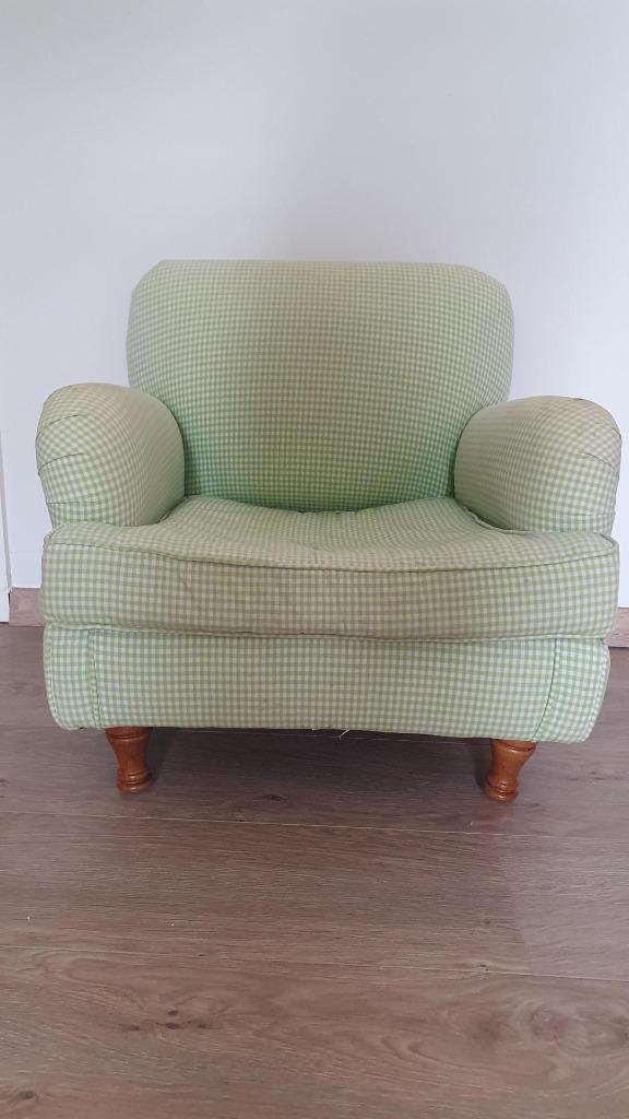 Geruite kinderfauteuil - Pottery Barn Kids, Ophalen, Gebruikt