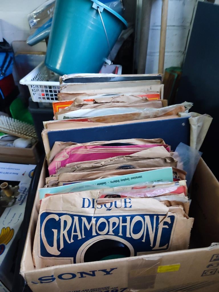 oude platen, Ophalen